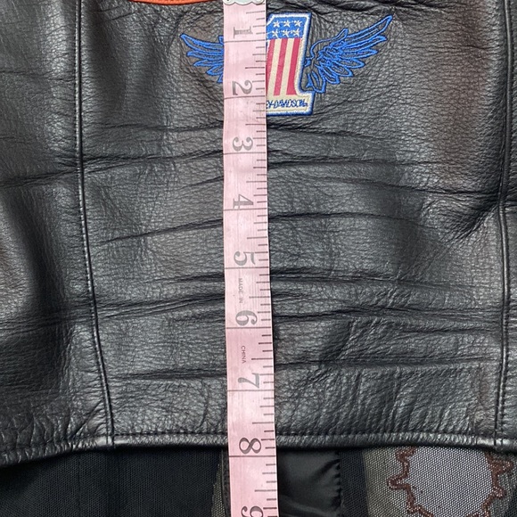Genuine Vintage HARLEY DAVIDSON Leather Halter Vest M - Picture 11 of 11